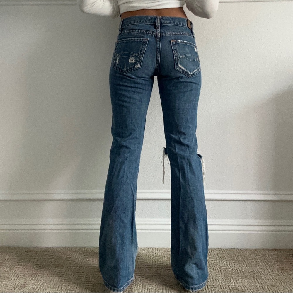vintage low wasted boot cut jeans